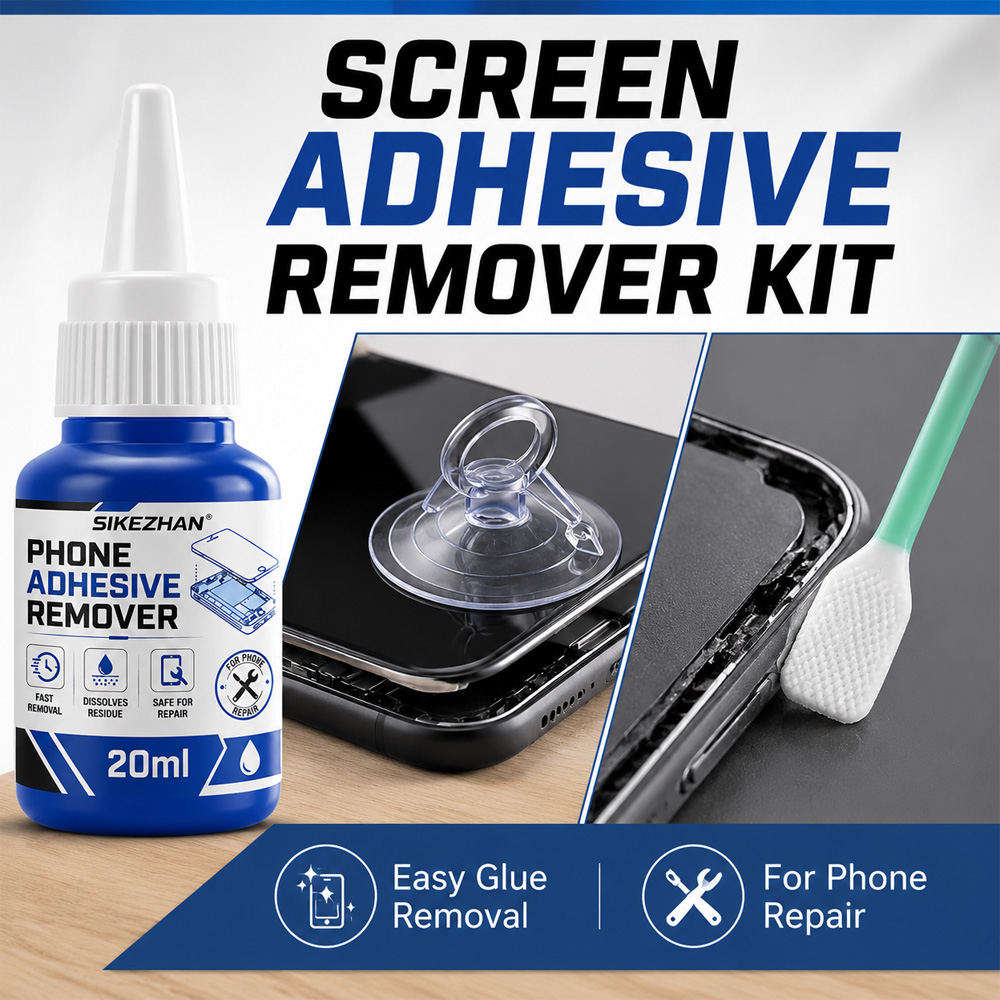 Electronics Repair Manual - Professionele telefoonscherm-lijmverwijderaarset, snel oplossend voor lijmresten,