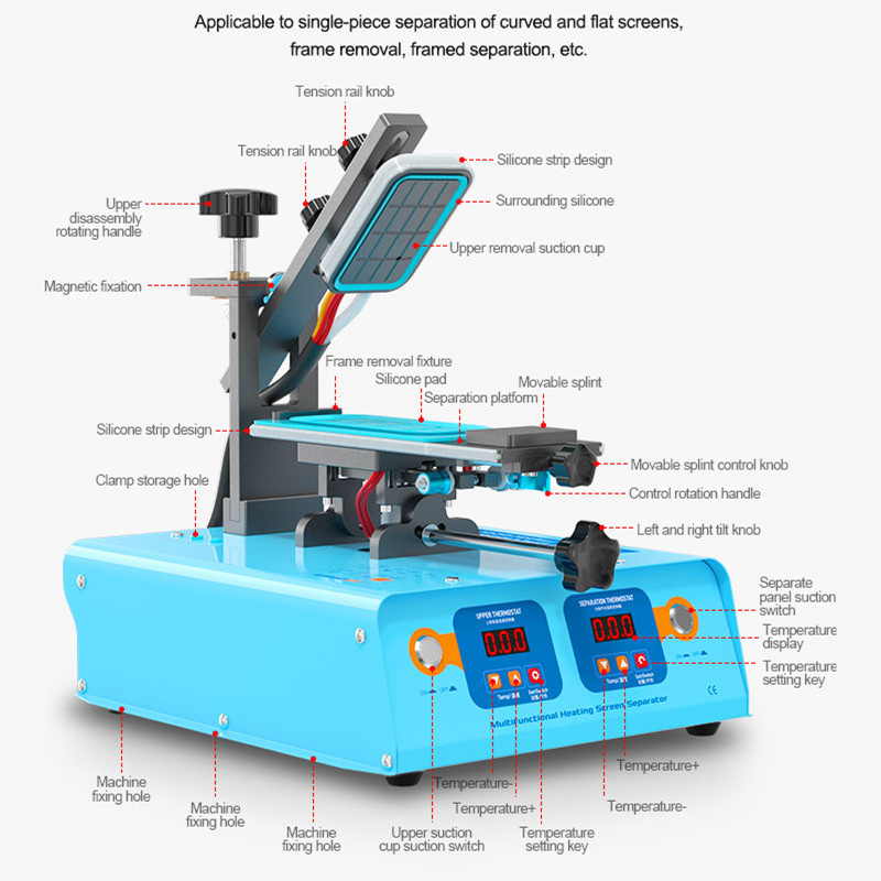 S-918M Multifunctionele LCD-sc - Screen Separator Machine recensie en prijs