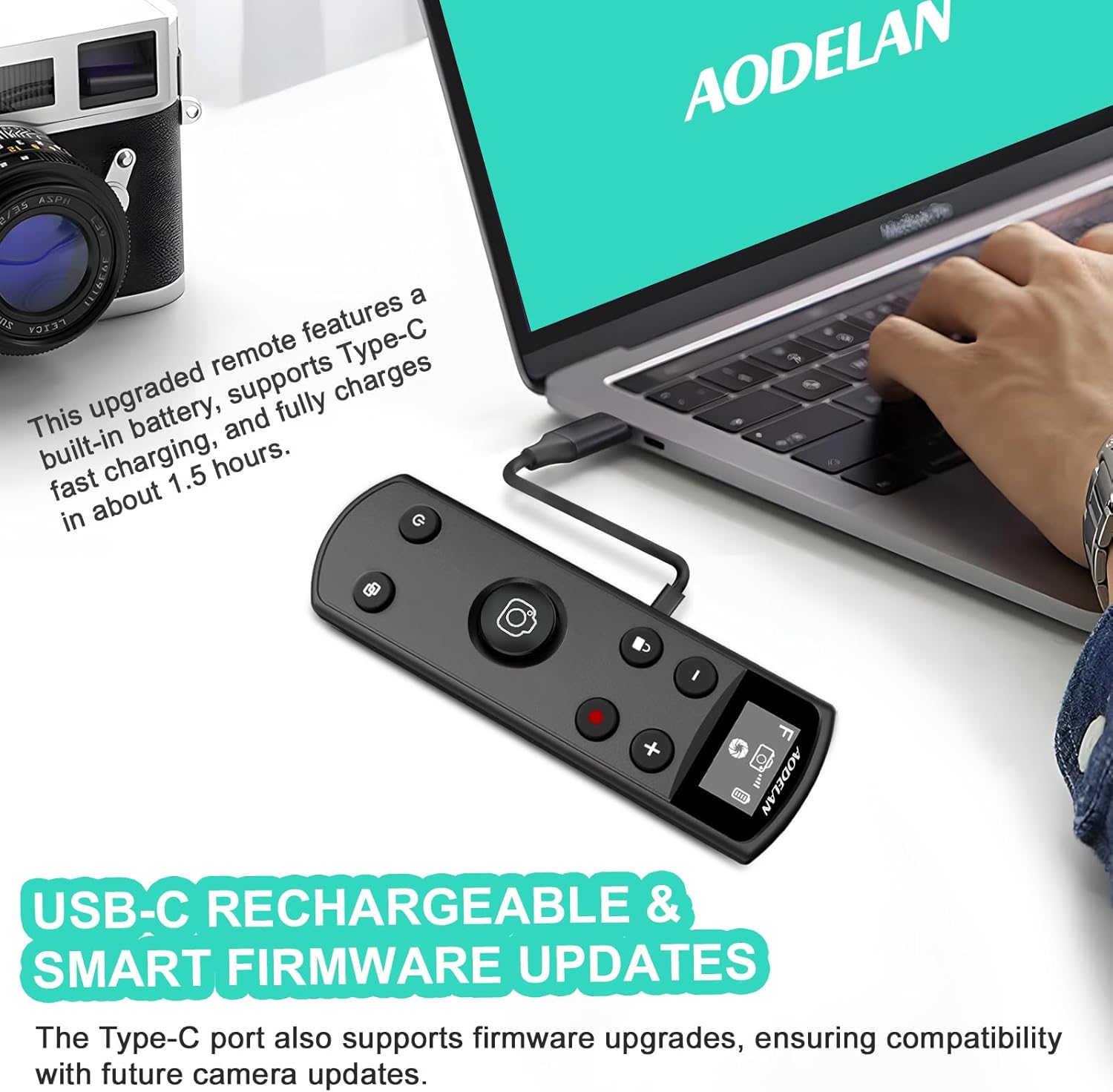 Zwarte USB-C oplaadbare afstan - Fujifilm Camera X100Vi recensie en prijs