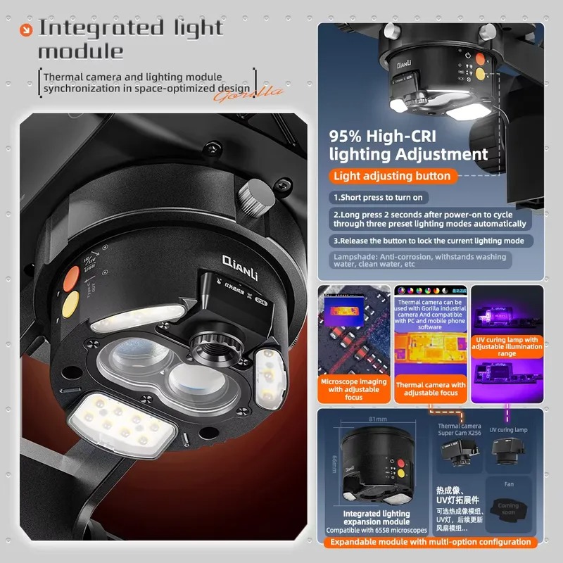 Qianli 6558 Gorilla Trinoculai - Electronics Repairing recensie en prijs